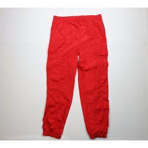 Vintage 70s 80s Adidas Mens Large Trefoil Pocket Windbreaker Joggers Pants Red